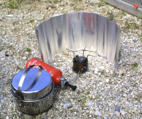 Alu Windschutz rollbar