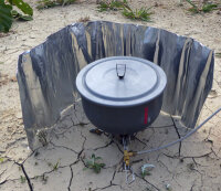 Alu Windschutz rollbar