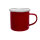 Emaille Tasse rot