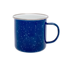 Emaille Tasse gr.  blau