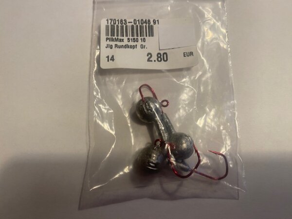 VMC Jighaken Rundkopf # 1/0 von er Firma: Pilk Max