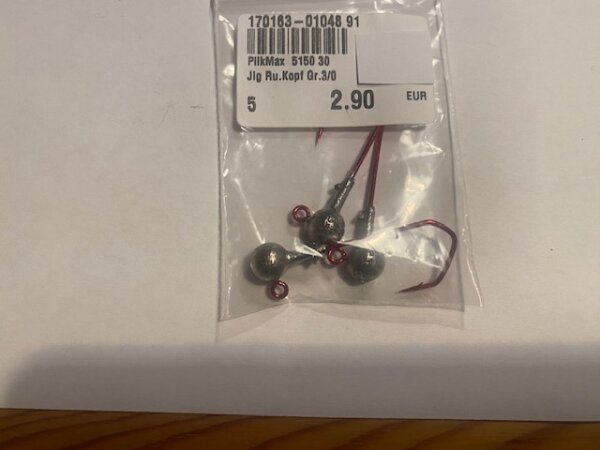 VMC Jighaken Rundkopf # 3/0 - Pilk Max