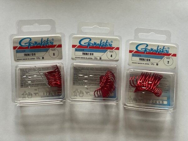 GAMAKATSU HOOK TREBLE 13R